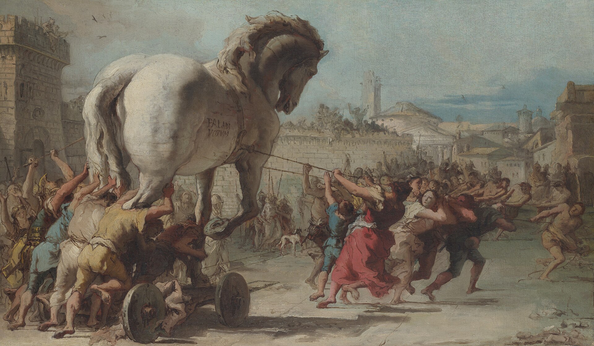 The Procession of the Trojan Horse in Troy — Giovanni Domenico Tiepolo